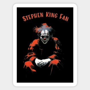 Stephen King Fan, Creepy Clown Sticker